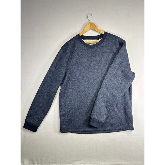 Men's B.C. Clothing Fleece Lined Crew Sweatshirt XL Blue - Picture 4 of 11